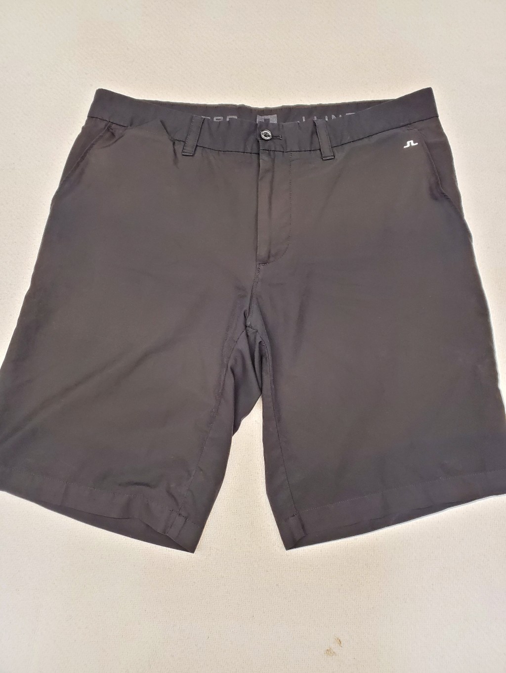 Lindeberg Golf Shorts Men 32 Charcoal Gray Stretch Performance Jl Logo